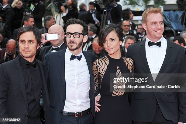 Gael Garcia Bernal, Pablo Fendrik, Alice Braga and Claudio Tolcachir at the "FoxCatcher" Premiere during the 67th Cannes Film Festival