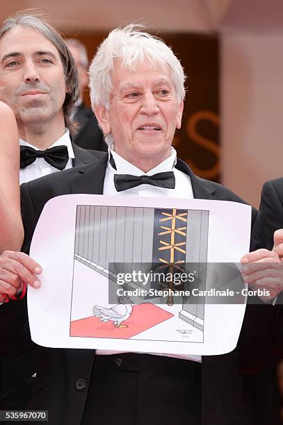 Baha Boukhari of the documentary 'Caricaturistes, Fantassins de la Democratie' at the "Maps to the Stars" Premiere during the 67th Cannes Film...