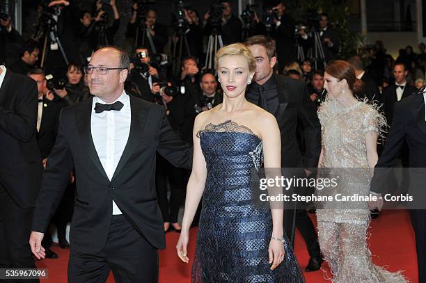 Martin Katz and Sarah Gadon at the "Maps to the Stars" Premiere during the 67th Cannes Film Festival