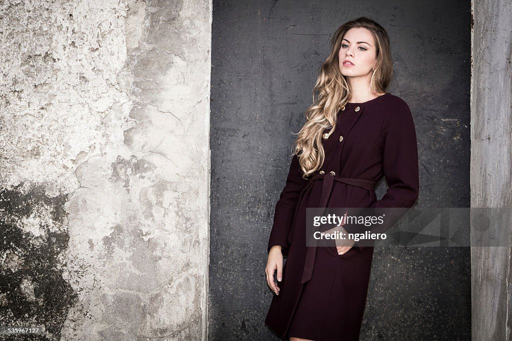 Portrait of beautiful young woman