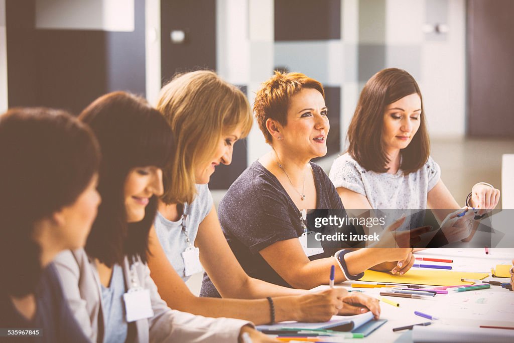 Group of women at the training