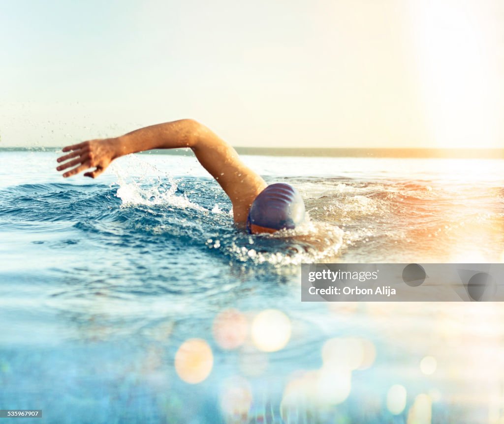 Man Swimming