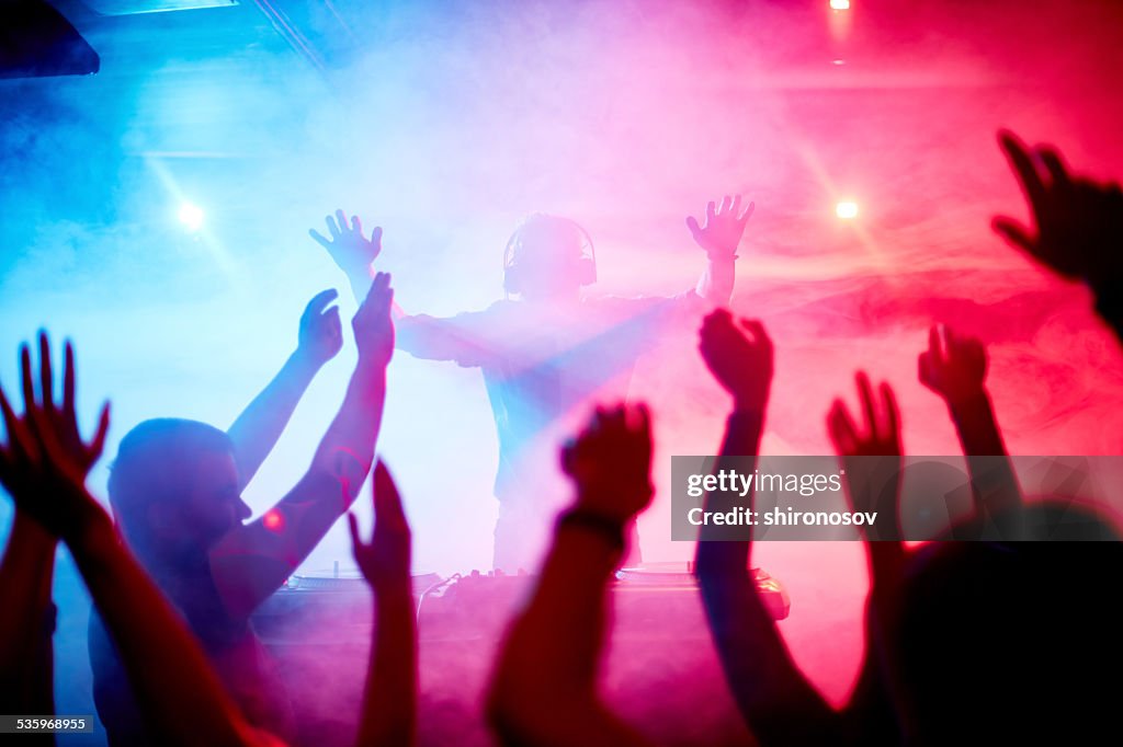 Dancing crowd