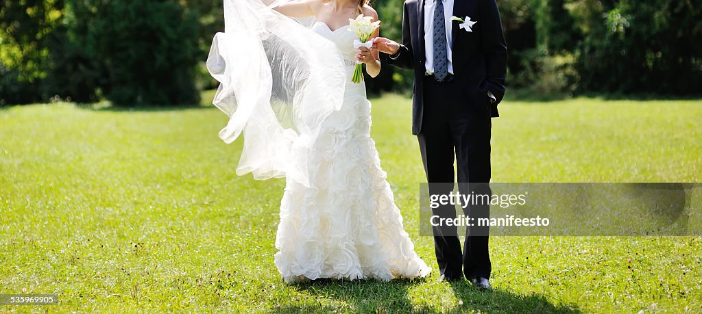 Romantische Hochzeit paar zusammen.