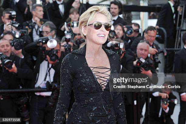 Sharon Stone at the 'The Search' Premiere during 67th Cannes Film Festival