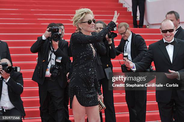 Sharon Stone at the 'The Search' Premiere during 67th Cannes Film Festival