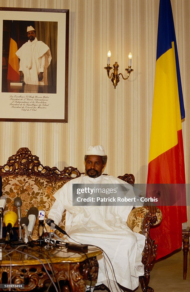 President Mobutu of Zaire Visits Hissen Habre of Chad