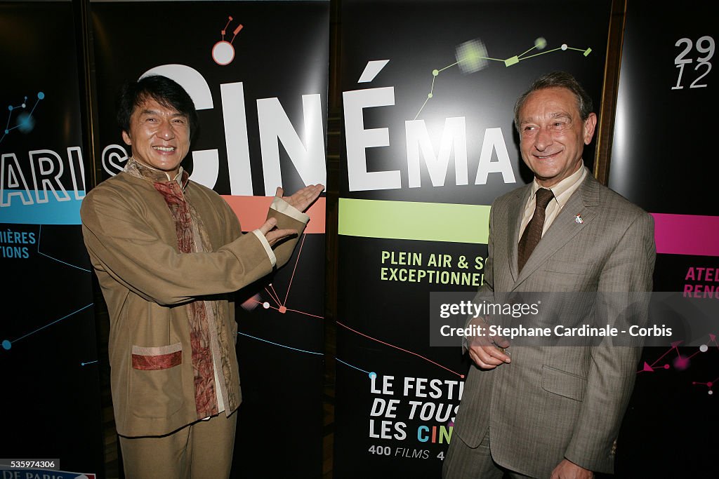 Jackie Chan Decorated by Paris Mayor, Bertrand Delanoe