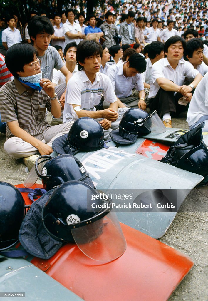 Student Demonstration in Seoul