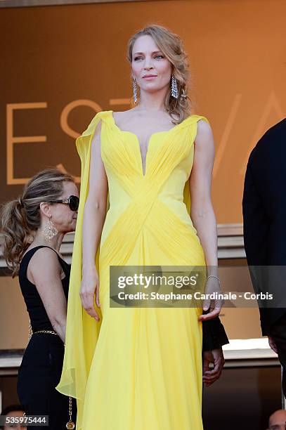 Uma Thurman at the 'Clouds Of Sils Maria' Premiere at the 67th Annual Cannes Film Festival