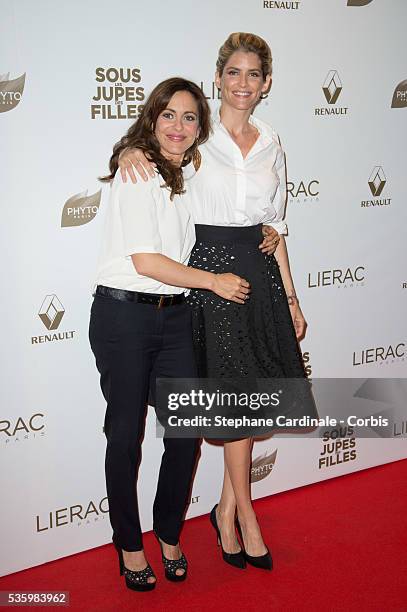 Director Audrey Dana and actress Alice Taglioni attend the Paris Premiere of 'Sous Les Jupes Des Filles' film at Cinema UGC Normandie