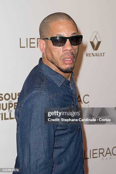 Joey Starr attends the Paris Premiere of 'Sous Les Jupes Des Filles' film at Cinema UGC Normandie