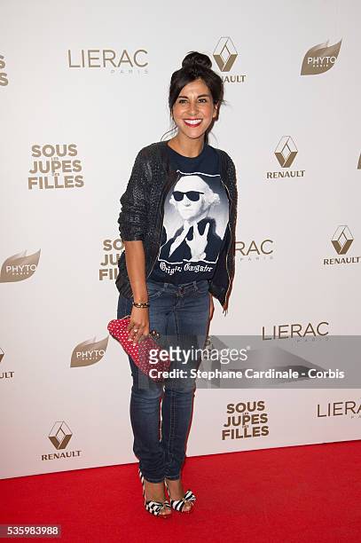 Reem Kherici attends the Paris Premiere of 'Sous Les Jupes Des Filles' film at Cinema UGC Normandie