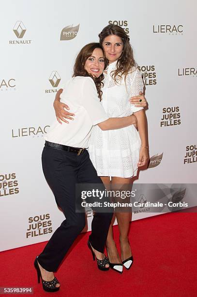 Director Audrey Dana and actress Geraldine Nakache attend the Paris Premiere of 'Sous Les Jupes Des Filles' film at Cinema UGC Normandie