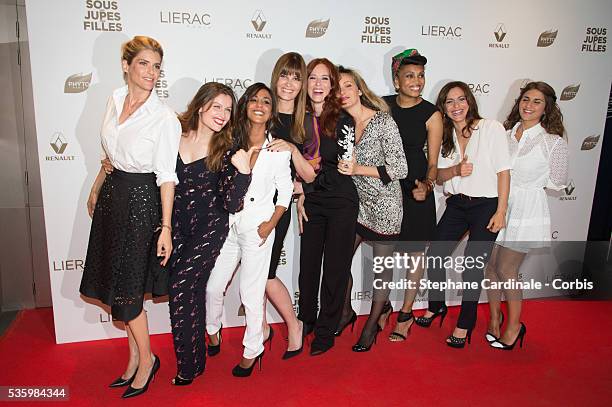 Alice Taglioni, Laetitia Casta, Alice Belaidi, Marina Hands, Audrey Fleurot, Julie Ferrier, Imany, Audrey Dana and Geraldine Nakache attend the Paris...