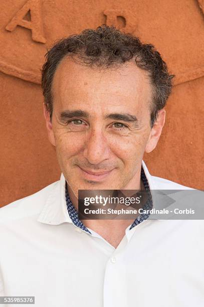 Elie Semoun attends the Roland Garros French Tennis Open 2014.