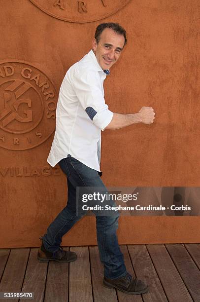 Elie Semoun attends the Roland Garros French Tennis Open 2014.