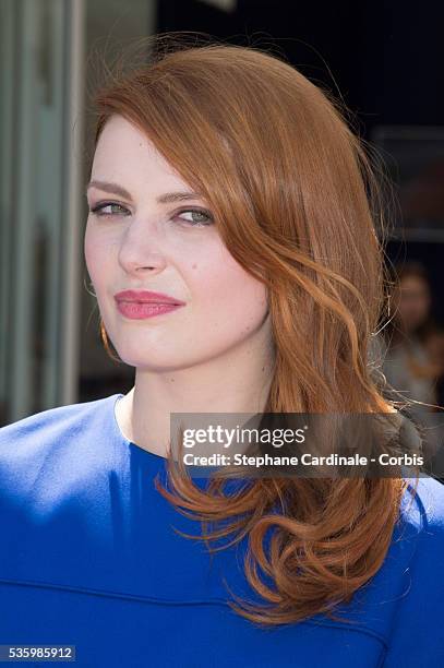 Elodie Frege attends the Roland Garros French Tennis Open 2014.