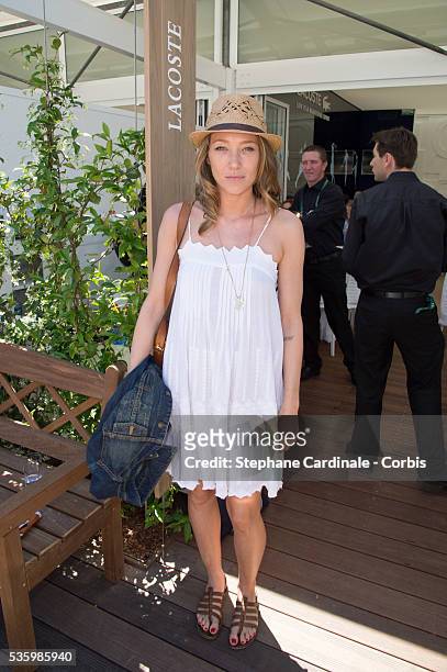 Laura Smet attends the Roland Garros French Tennis Open 2014.