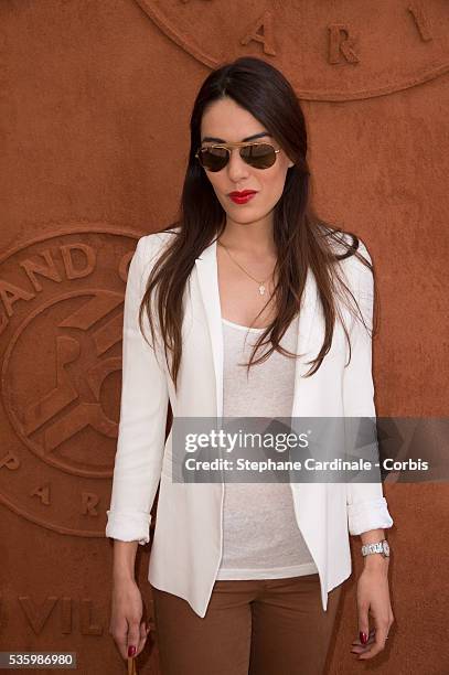 Sofia Essaidi attend the Roland Garros French Tennis Open 2014.