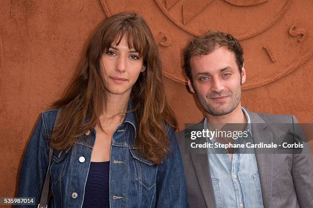 Canal Plus Miss Meteo, Doria Tillier and Augustin Trapenard attend the Roland Garros French Tennis Open 2014.