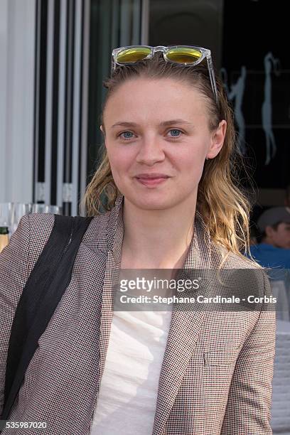 Sarah Forestier attends the Roland Garros French Tennis Open 2014.