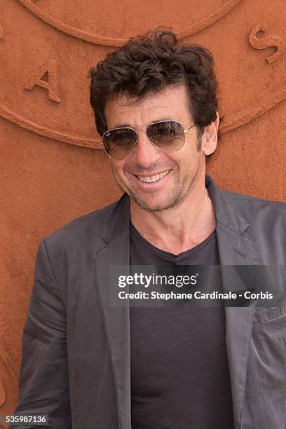 Patrick Bruel attends the Roland Garros French Tennis Open 2014.