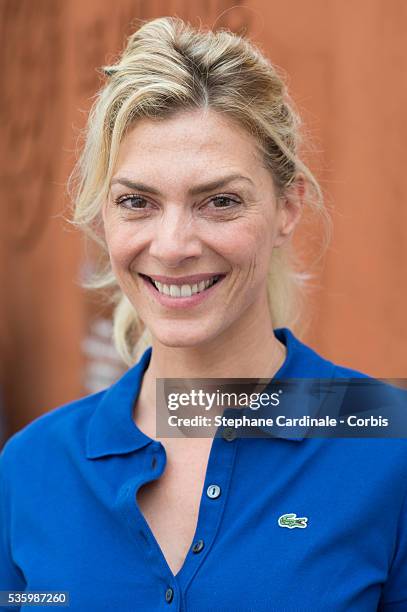 Judith El Zein attends the Roland Garros French Tennis Open 2014.