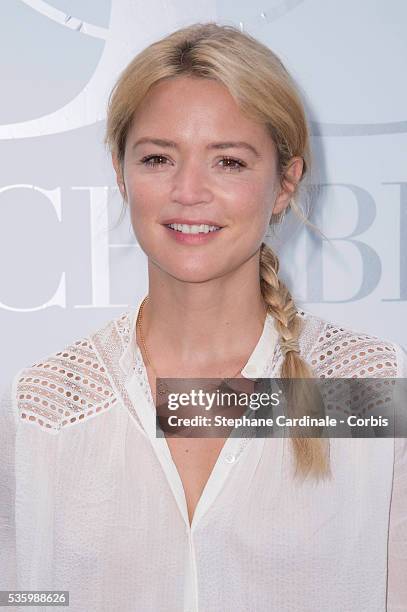 Virginir Efira attends the 'Brunch Blanc' hosted by Barriere Group. Held on Yacht 'Excellence' on June 29, 2014 in Paris, France.