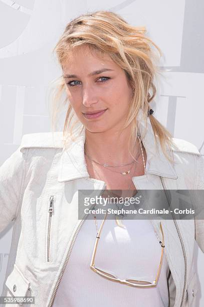 Pauline Lefevre attends the 'Brunch Blanc' hosted by Barriere Group. Held on Yacht 'Excellence' on June 29, 2014 in Paris, France.