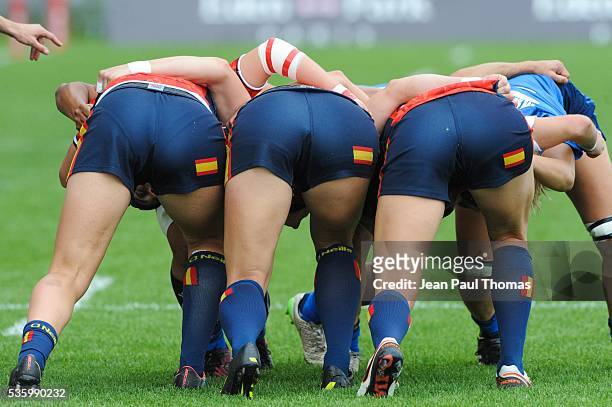 Illustration during the HSBC Women's Sevens Series match between France vs Spain on May 29, 2016 in Clermont, France.