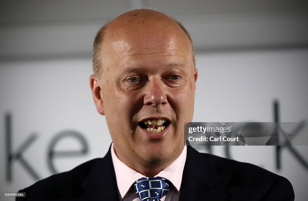 Chris Grayling Hosts A Q&A For The Vote  Leave Campaign