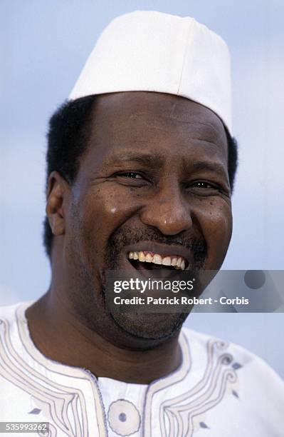 Portrait d’Alpha Oumar Konare, président du Mali.