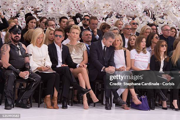 Peter Marino, Princess Marie Chantal of Greece, Sean Penn, Charlize Theron, Bernard Arnault, Helene Arnault, Valerie Trierwieler and Isabelle Huppert...