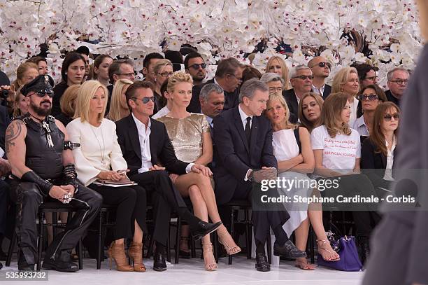 Peter Marino, Princess Marie Chantal of Greece, Sean Penn, Charlize Theron, Bernard Arnault, Helene Arnault, Valerie Trierwieler and Isabelle Huppert...