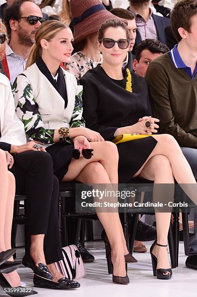 Olivia Palermo and Amira Casar - Christian Dior show during the Paris Fashion Week - Haute Couture Fall/Winter 2014-2015