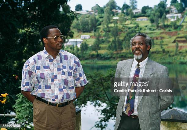 Leonard Nyangoma , a Hutu, and Christian Sendegeya, a Tutsi, are the co-founders of the Burundian political group National Council for the Defense of...