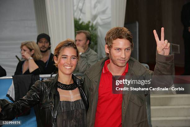 French actress Vahina Giocante and French designer Ora Ito at the premiere of "The Black Dahlia" during the 32nd American Film Festival of Deauville.