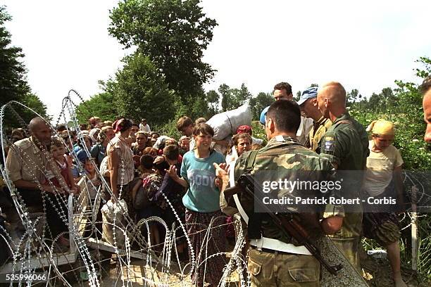 SREBRENICA REFUGEES IN THE TUZLA CAMP