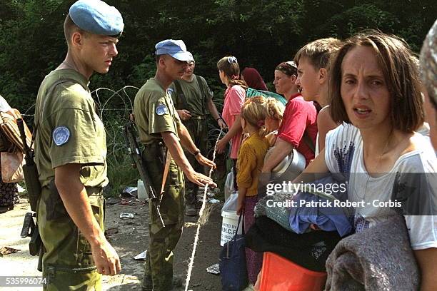 SREBRENICA REFUGEES IN THE TUZLA CAMP
