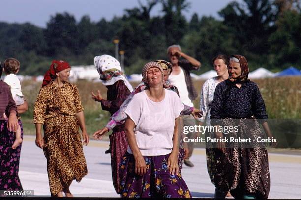 SREBRENICA REFUGEES IN THE TUZLA CAMP