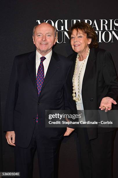 Jacques Toubon and wife Lise attends at the Foundation Gala at the Palais Galliera during the Paris Fashion Week - Haute Couture Fall/Winter 2014-2015