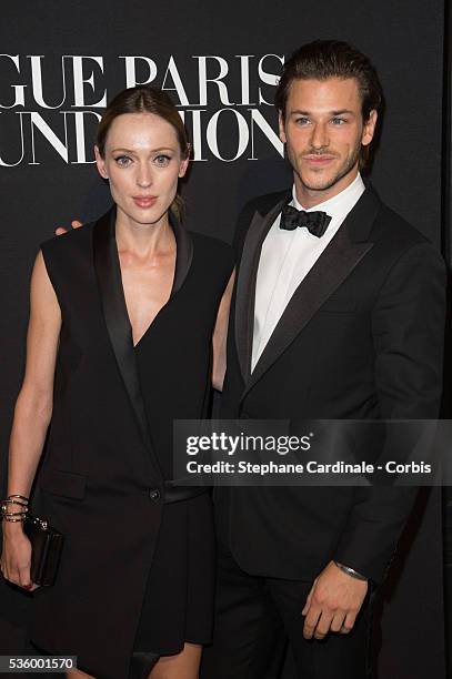 Gaelle Pietri and Gaspard Ulliel attends at the Foundation Gala at the Palais Galliera during the Paris Fashion Week - Haute Couture Fall/Winter...