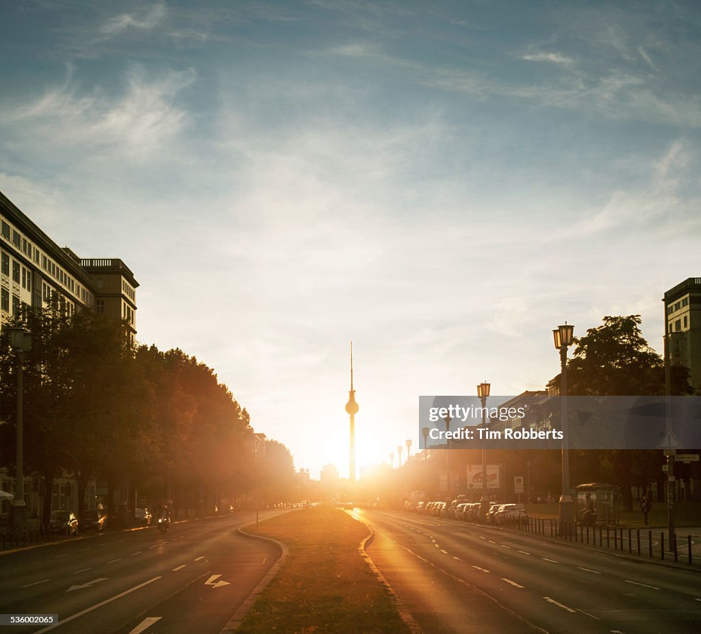 Berlin, view towards TV tower.