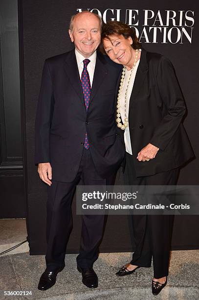 Jacques Toubon and wife Lise attends at the Foundation Gala at the Palais Galliera during the Paris Fashion Week - Haute Couture Fall/Winter 2014-2015