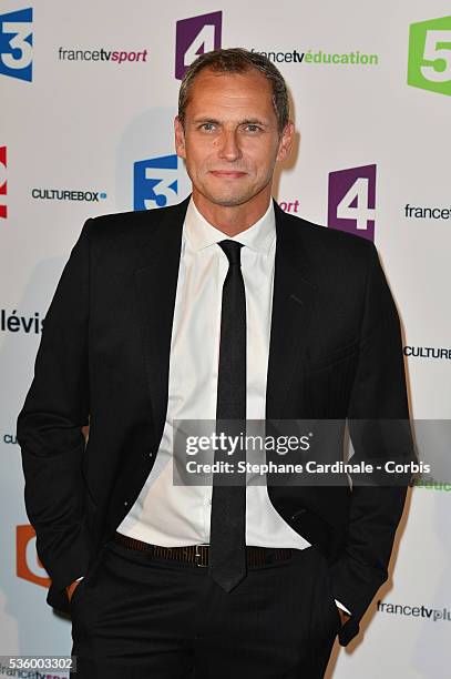 Louis Laforge attends 'France Televisions' Photocall at Palais De Tokyo on August 26, 2014 in Paris, France.