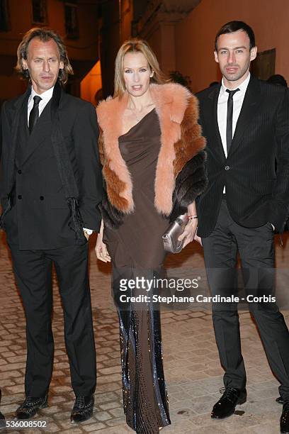 French actress Estelle Lefebure and Alexis Roche attend Dior party during the 6th Marrakech Film Festival.