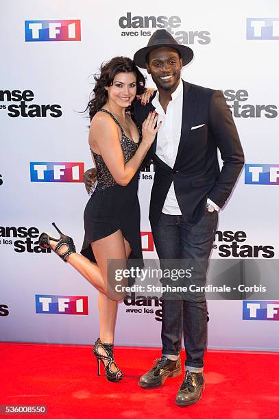 Candice Pascal and Corneille attend the 'Danse Avec Les Stars 2014' Photocall at TF1 on September 10, 2014 in Paris, France.