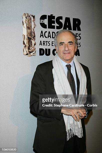 French journalist Jean-Pierre Elkabbach attends the Chaumet "Revelations" exhibition party.
