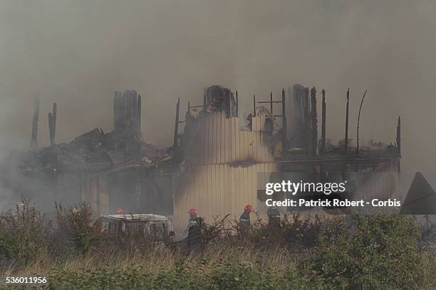 The hotel Hotelissimo was destroyed as the Concor-de crashed into it two minutes after take-off. 113people died, four of them hit by the falling air-...